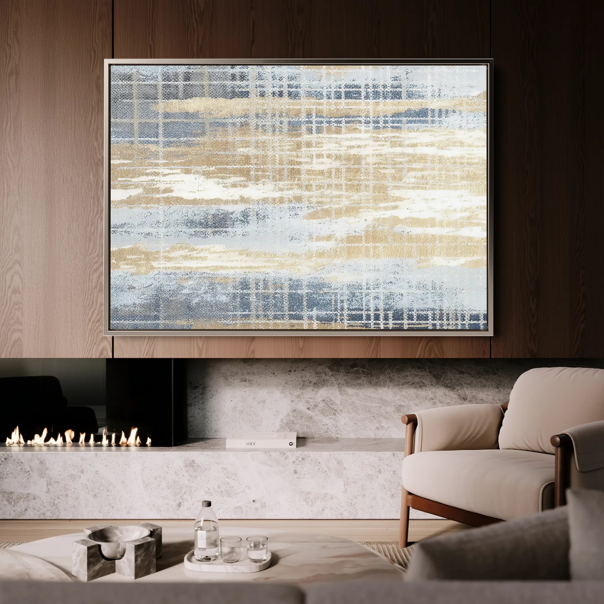 Abstract 177 Canvas Art 60 x 40 cm / Black
