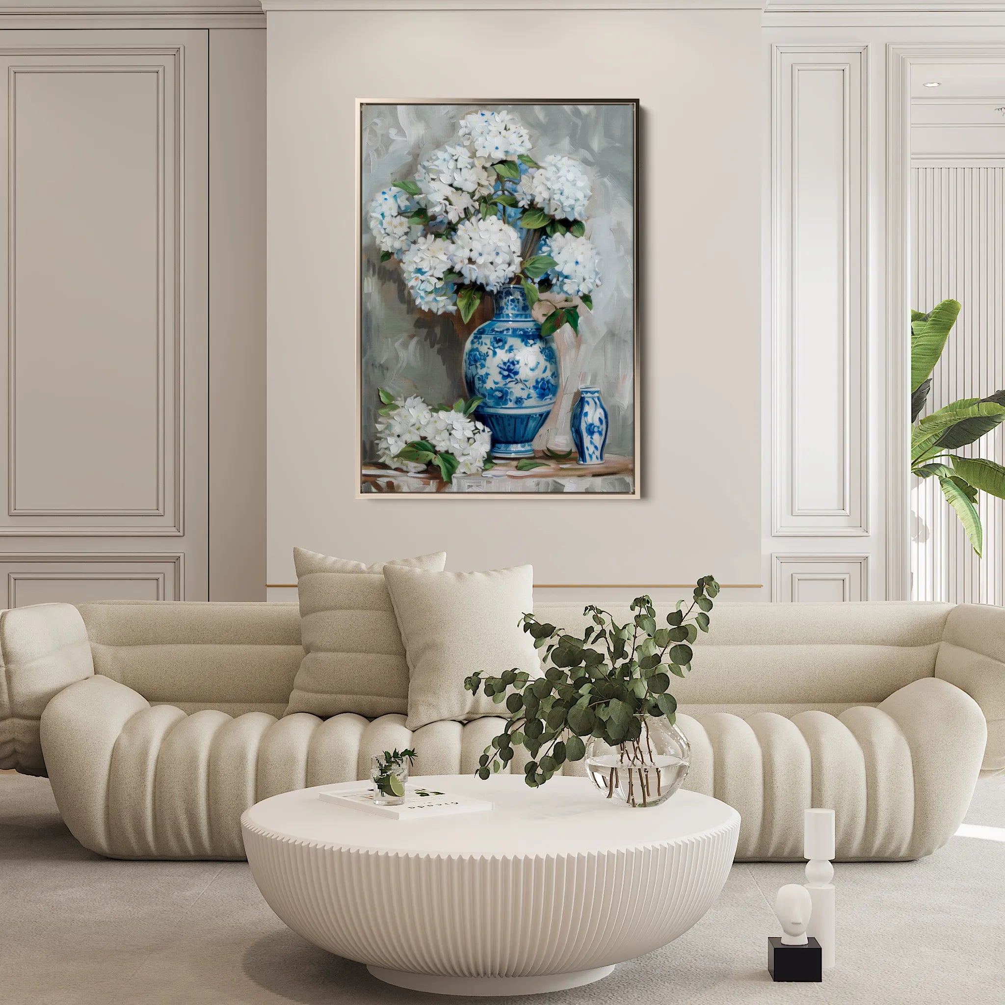 Floral 177 Canvas Art 60 x 40 cm / Black