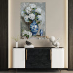 Floral 177 Canvas Art 60 x 40 cm / Black