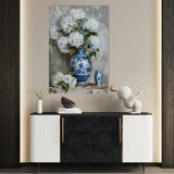 Floral 177 Canvas Art 60 x 40 cm / Black