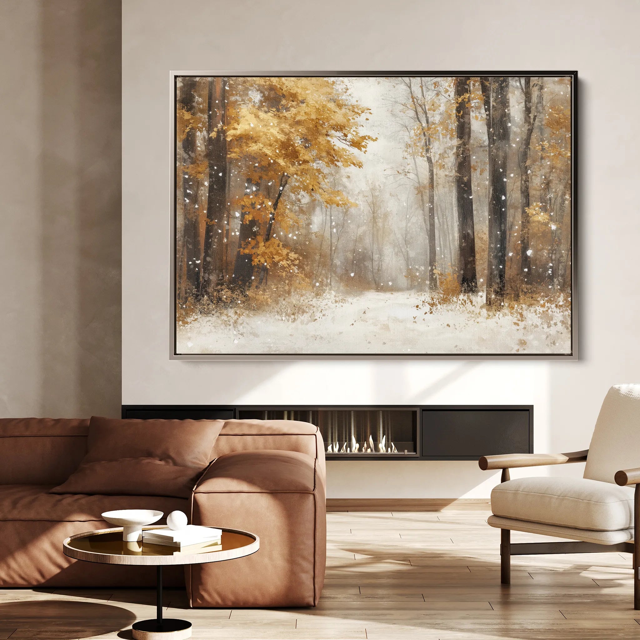 Landscape 177 Canvas Art 60 x 40 cm / Black