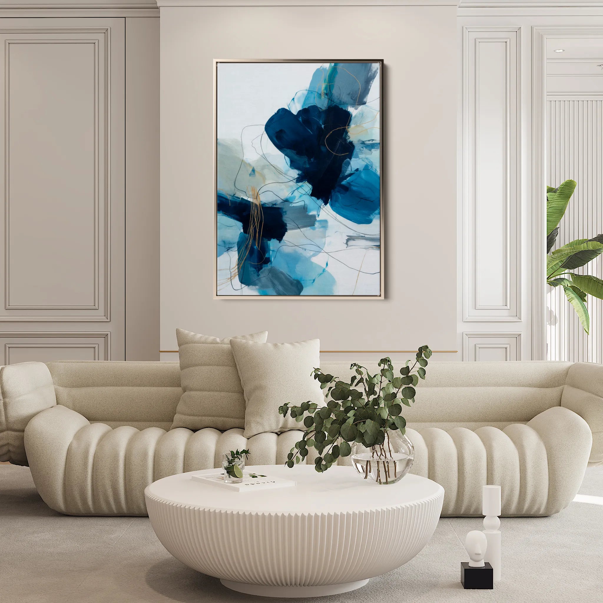 Abstract 1770 Canvas Art 60 x 40 cm / Black