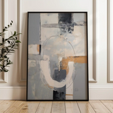 Abstract 1775 Canvas Art 60 x 40 cm / Black