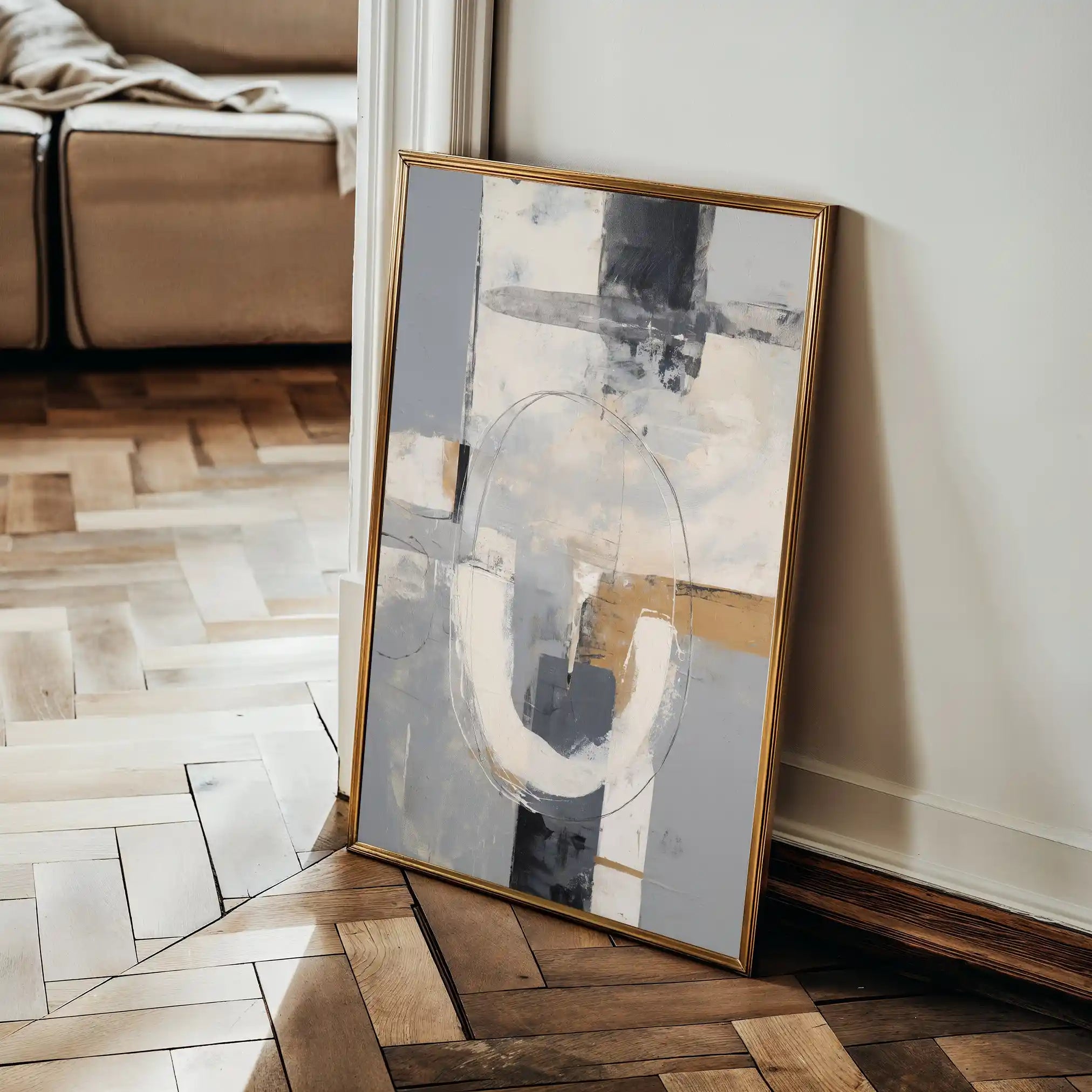 Abstract 1775 Canvas Art 60 x 40 cm / Black