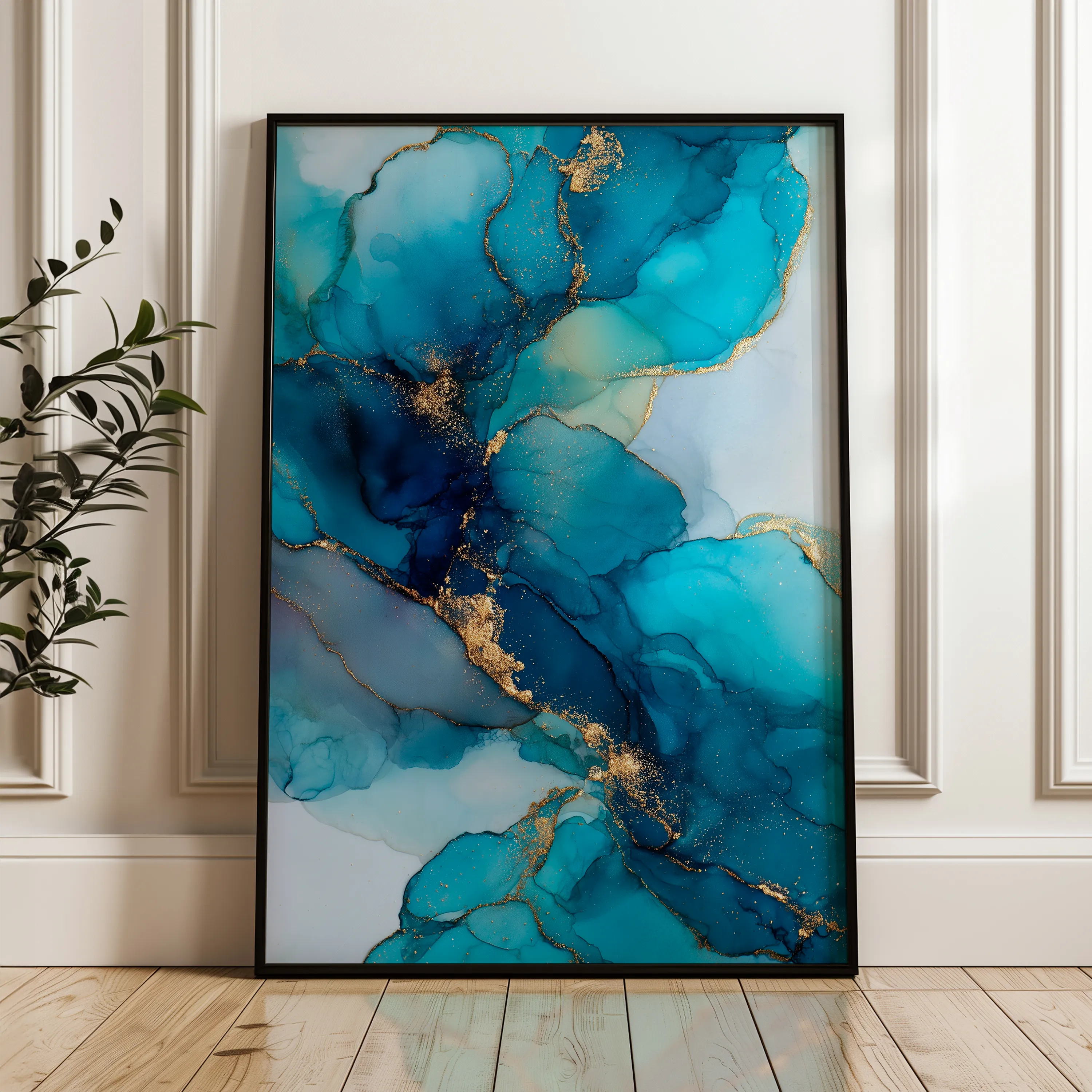 Abstract 1778 Canvas Art 60 x 40 cm / Black