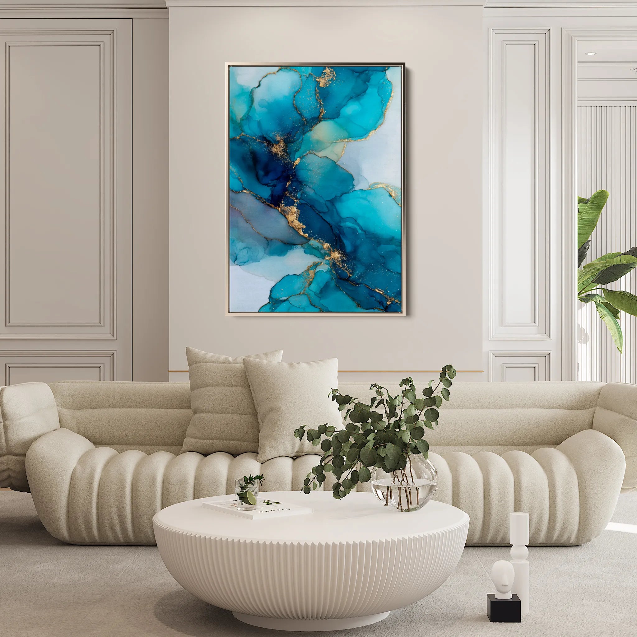 Abstract 1778 Canvas Art 60 x 40 cm / Black
