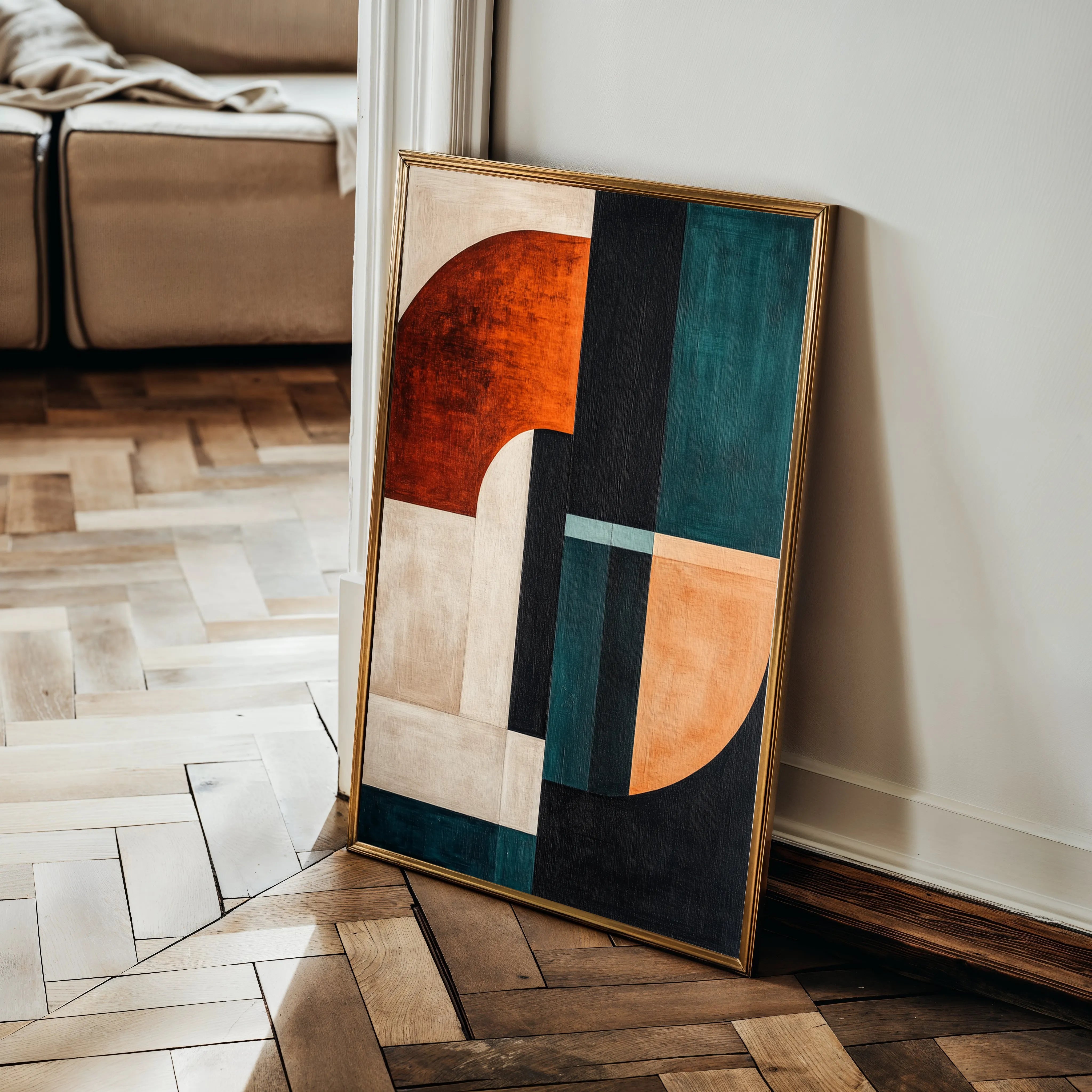 Abstract 1779 Canvas Art 60 x 40 cm / Black