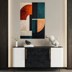 Abstract 1779 Canvas Art 60 x 40 cm / Black
