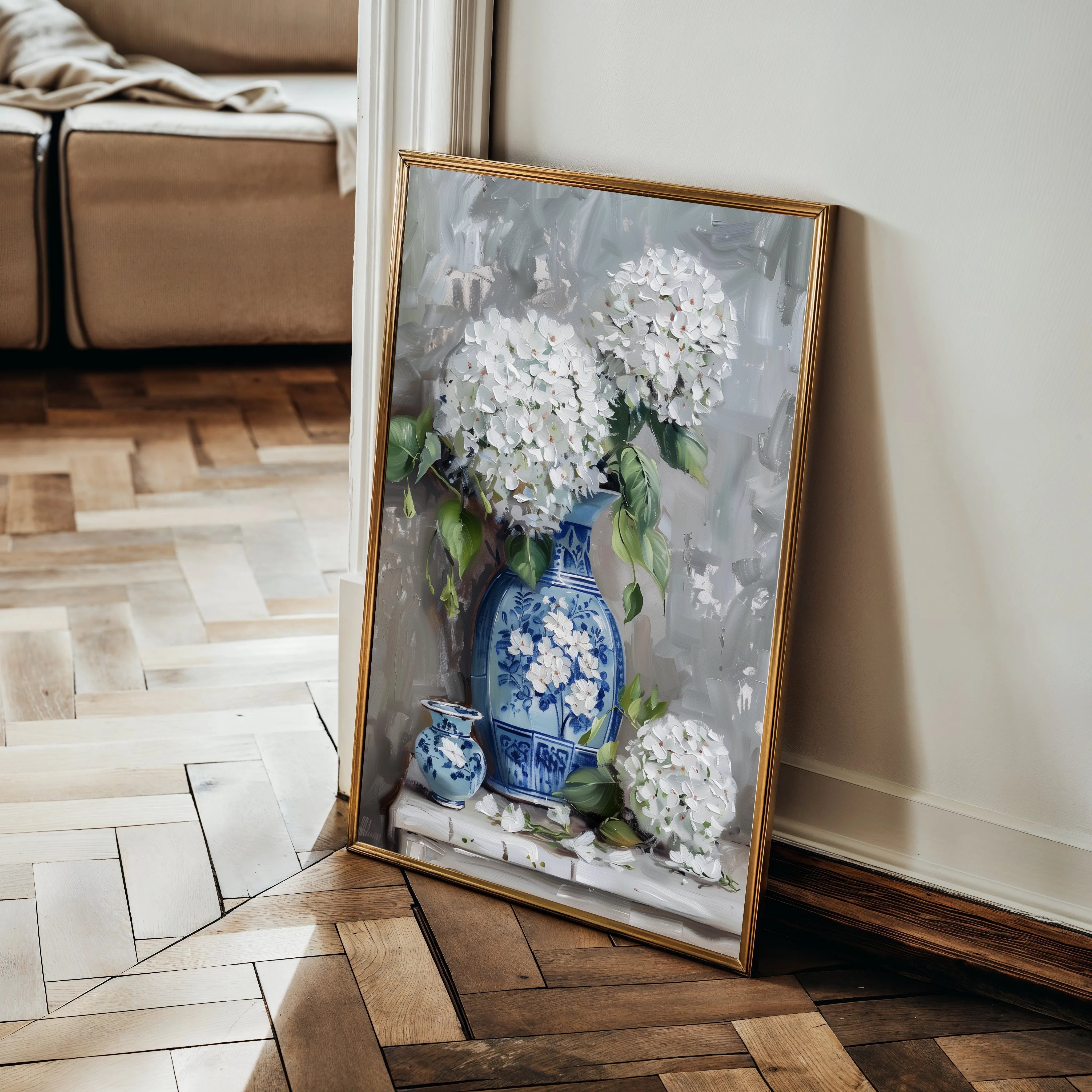 Floral 178 Canvas Art 60 x 40 cm / Black