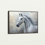 Horses 178 Canvas Art 60 x 40 cm / Black