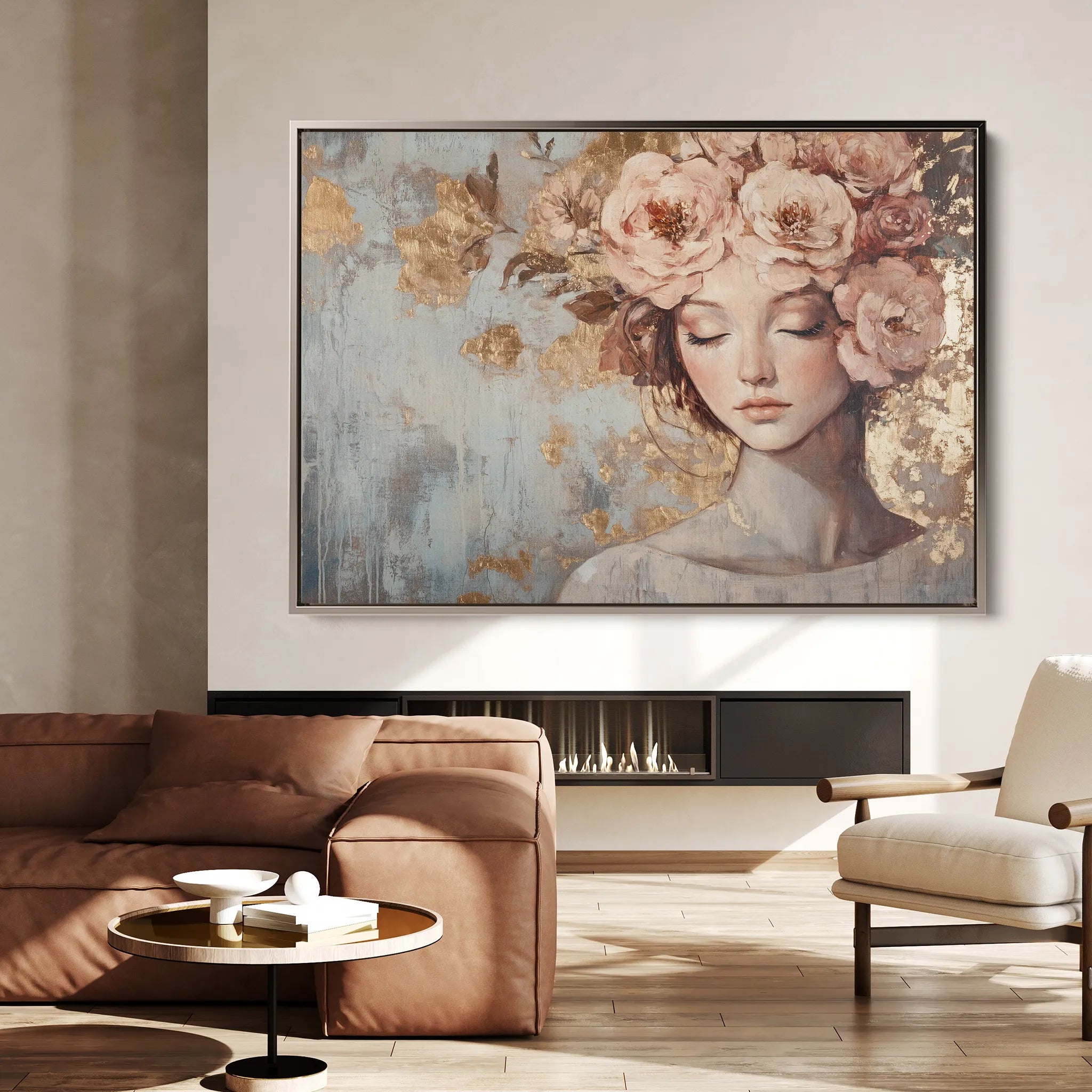 Portrait 178 Canvas Art 60 x 40 cm / Black