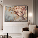 Portrait 178 Canvas Art 60 x 40 cm / Black