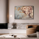 Portrait 178 Canvas Art 60 x 40 cm / Black