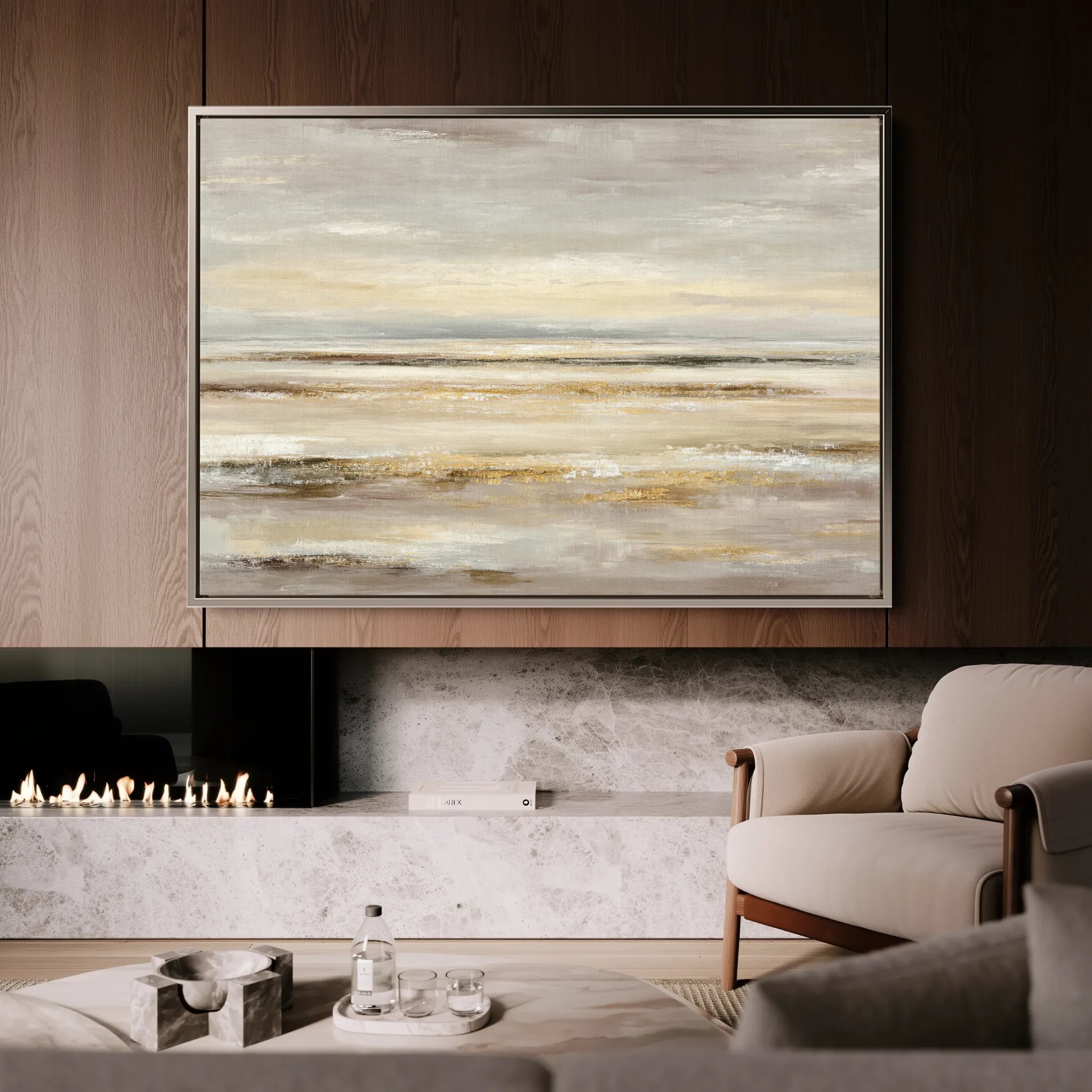 Abstract 1780 Canvas Art 60 x 40 cm / Black