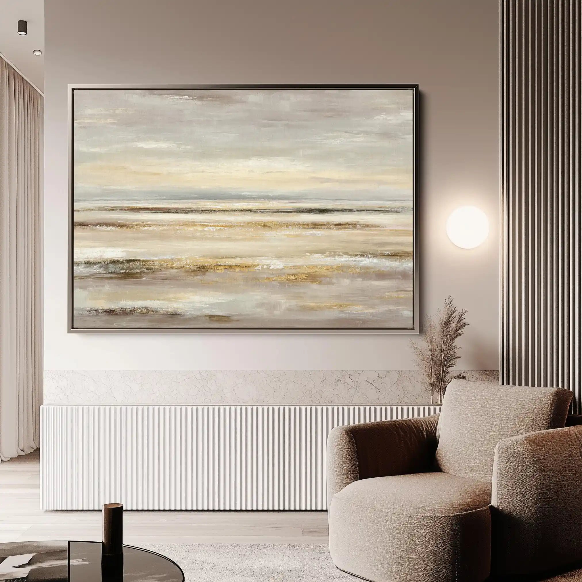 Abstract 1780 Canvas Art 60 x 40 cm / Black