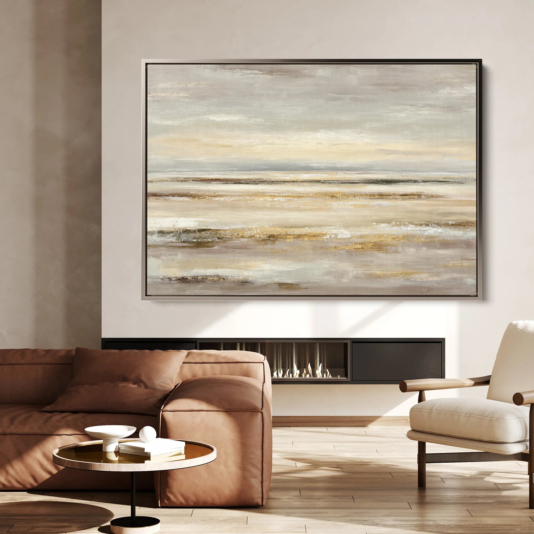 Abstract 1780 Canvas Art 60 x 40 cm / Black