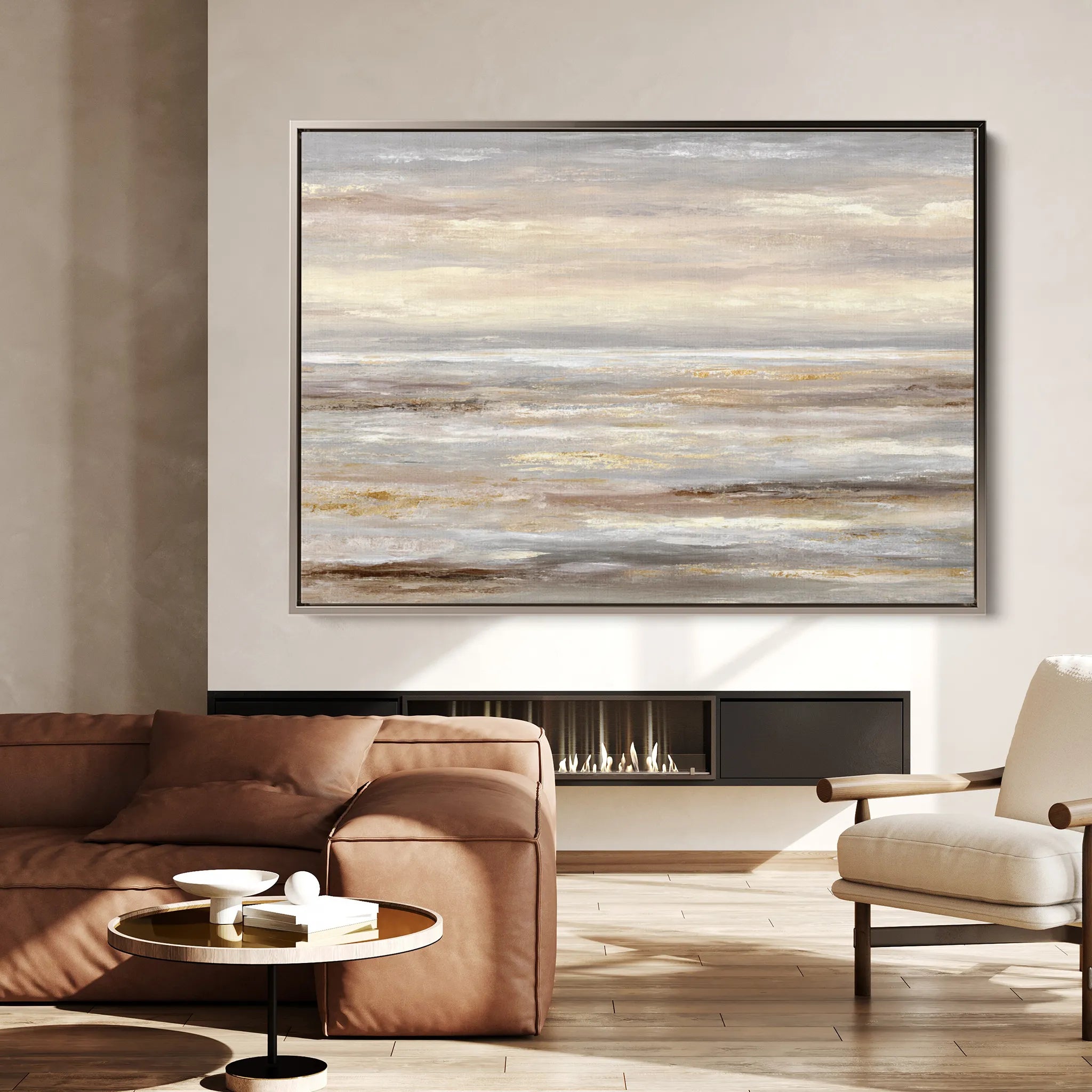 Abstract 1781 Canvas Art 60 x 40 cm / Black