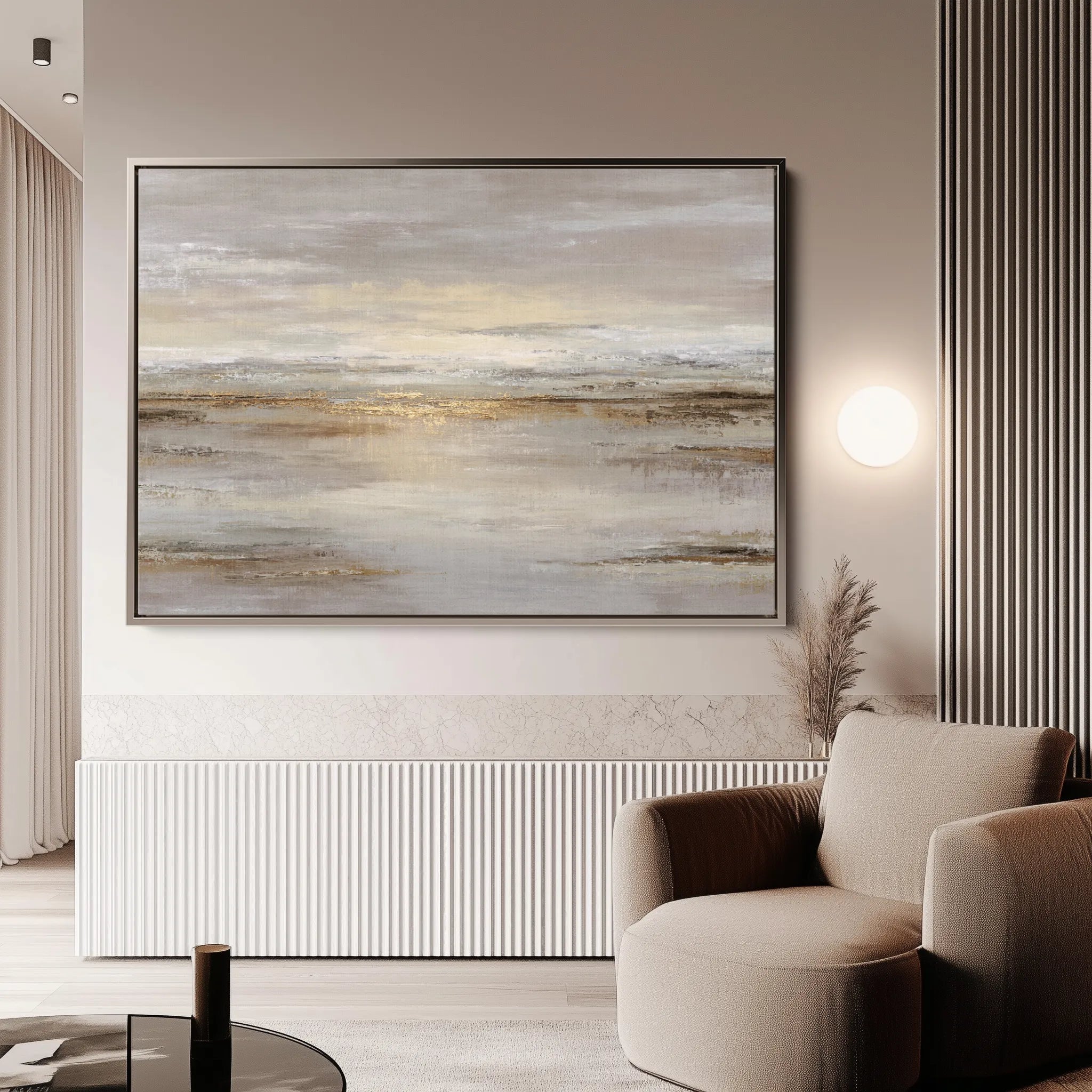 Abstract 1782 Canvas Art 60 x 40 cm / Black