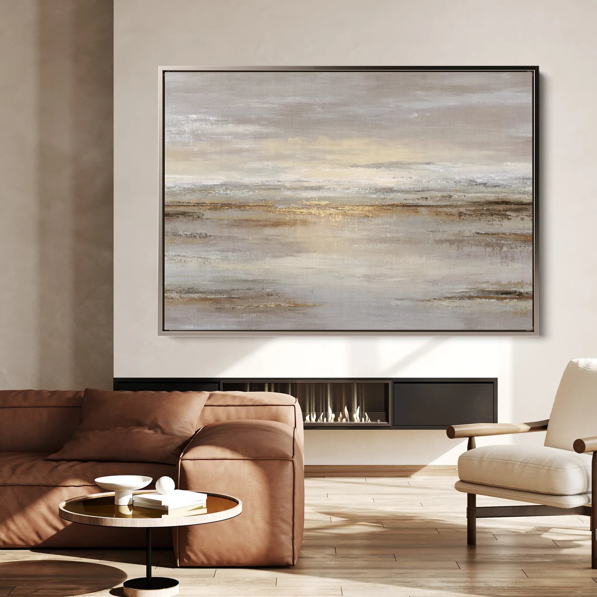Abstract 1782 Canvas Art 60 x 40 cm / Black