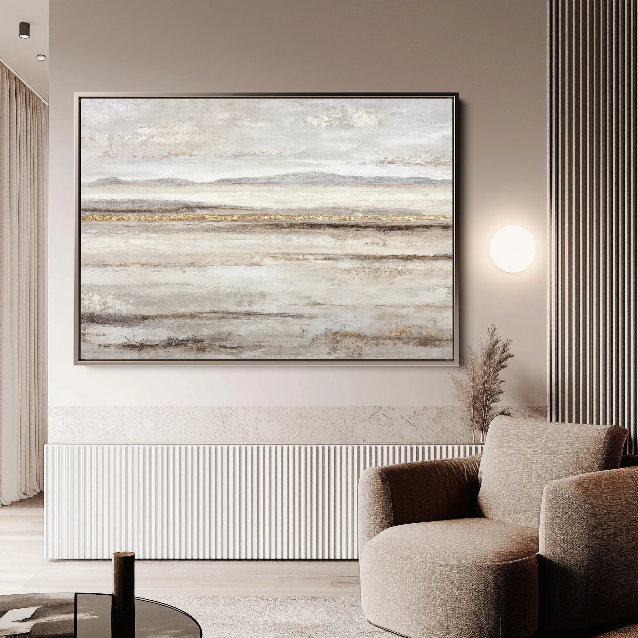 Abstract 1783 Canvas Art 60 x 40 cm / Black
