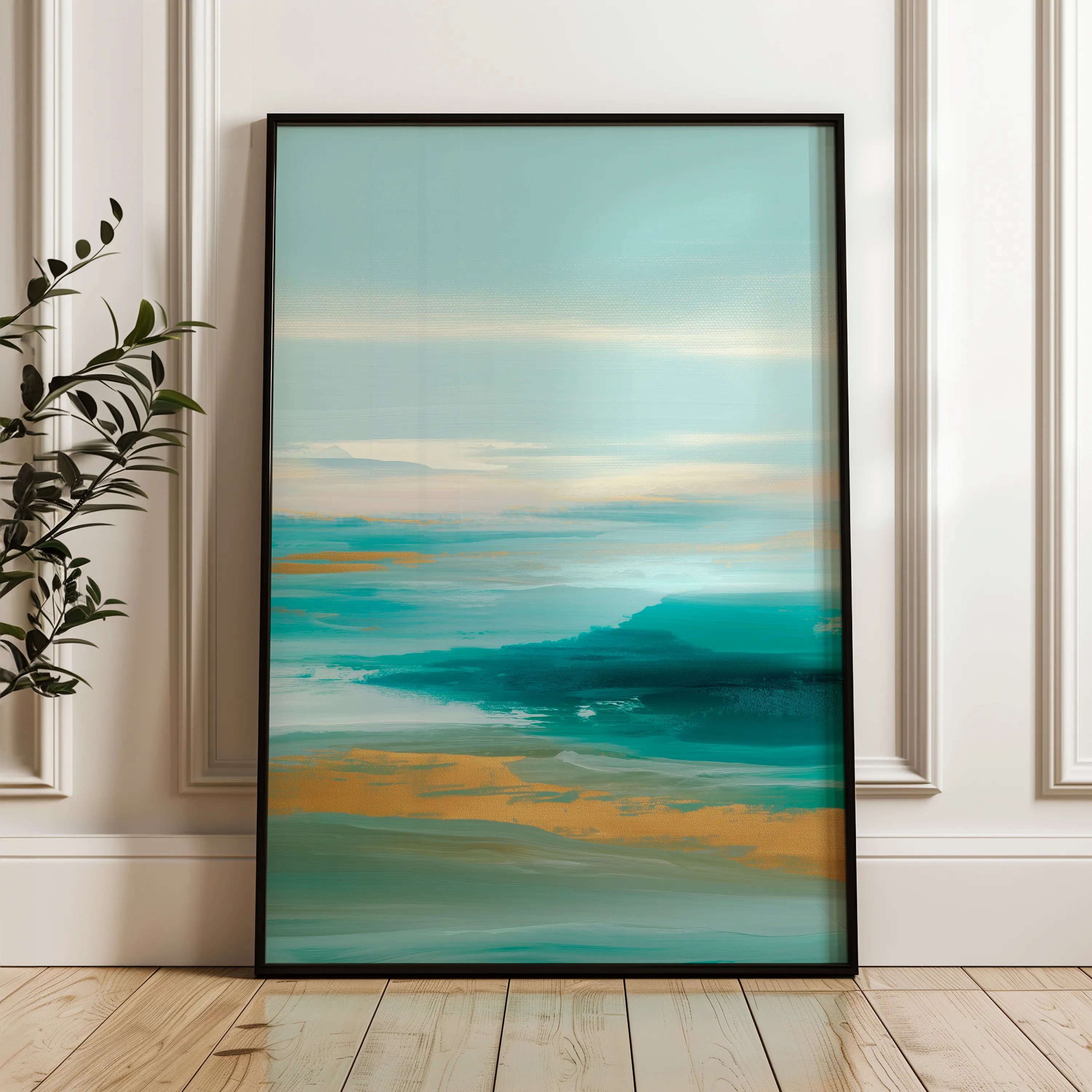 Abstract 1785 Canvas Art 60 x 40 cm / Black