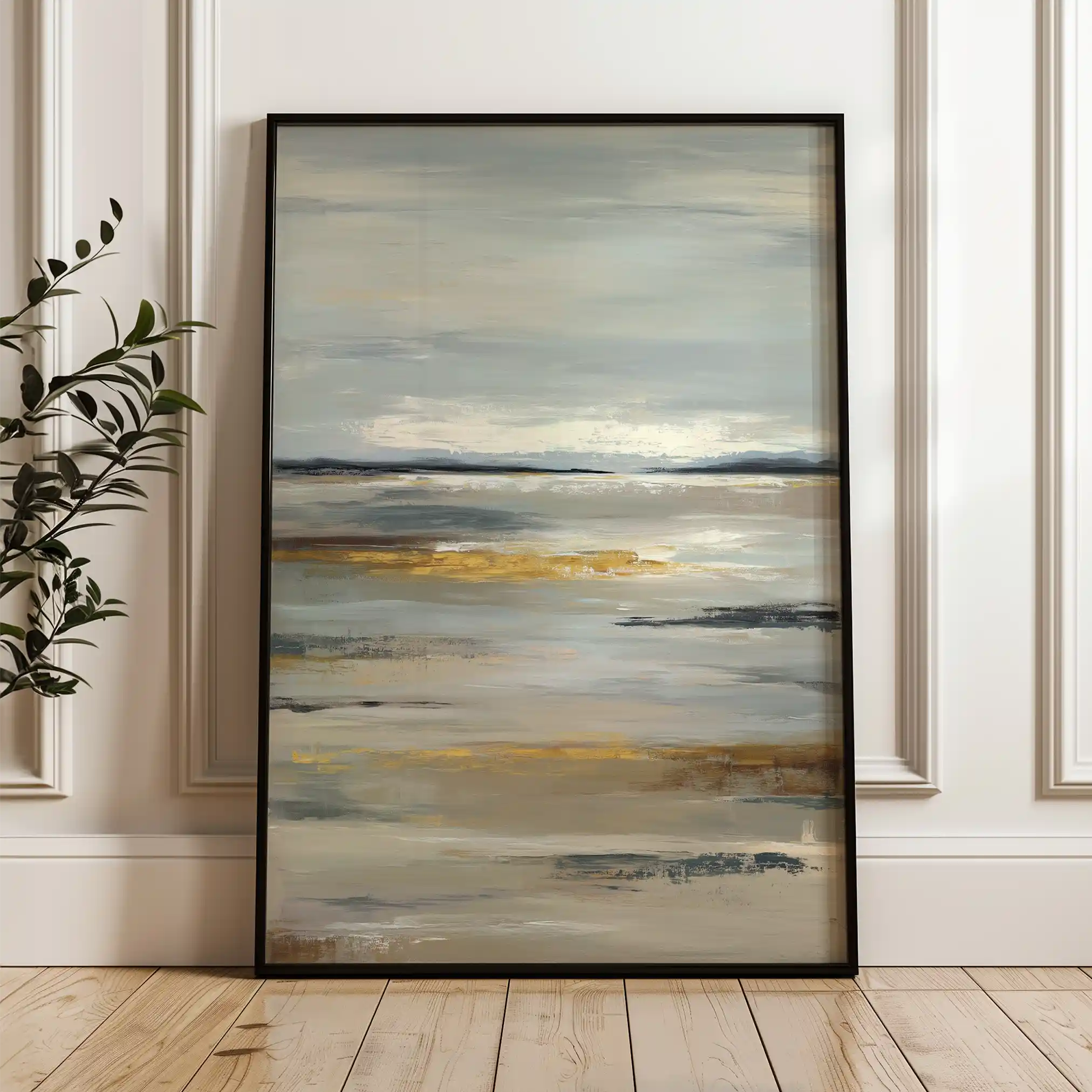 Abstract 1786 Canvas Art 60 x 40 cm / Black