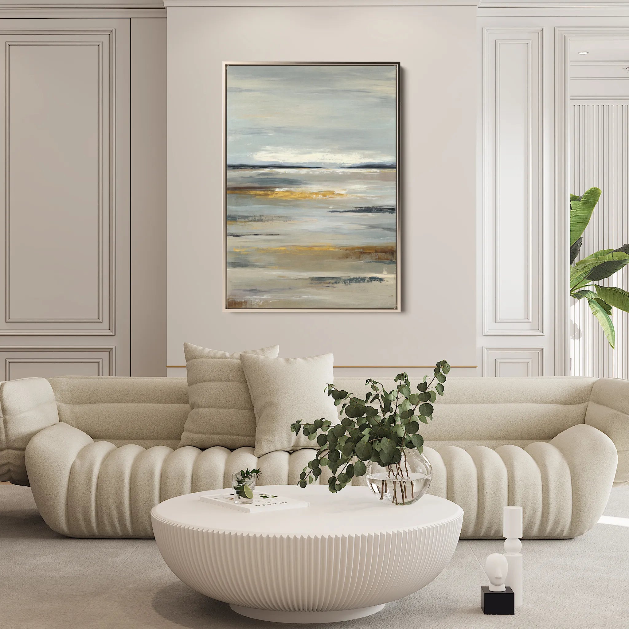 Abstract 1786 Canvas Art 60 x 40 cm / Black