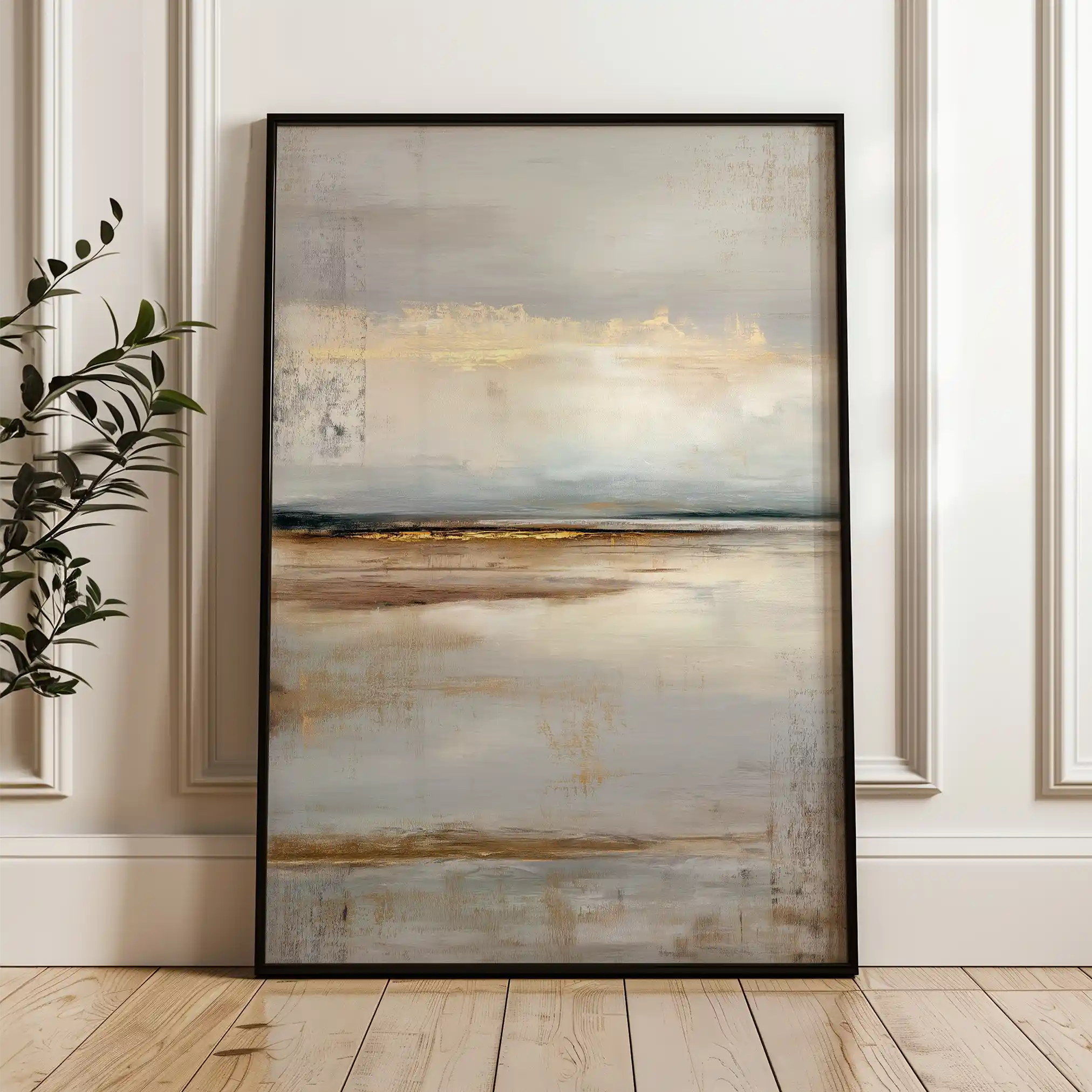 Abstract 1787 Canvas Art 60 x 40 cm / Black