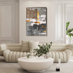 Abstract 179 Canvas Art 60 x 40 cm / Black