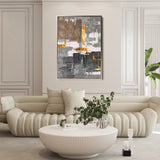 Abstract 179 Canvas Art 60 x 40 cm / Black