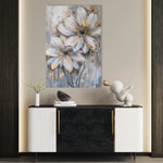Floral 179 Canvas Art 60 x 40 cm / Black