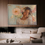 Portrait 179 Canvas Art 60 x 40 cm / Black