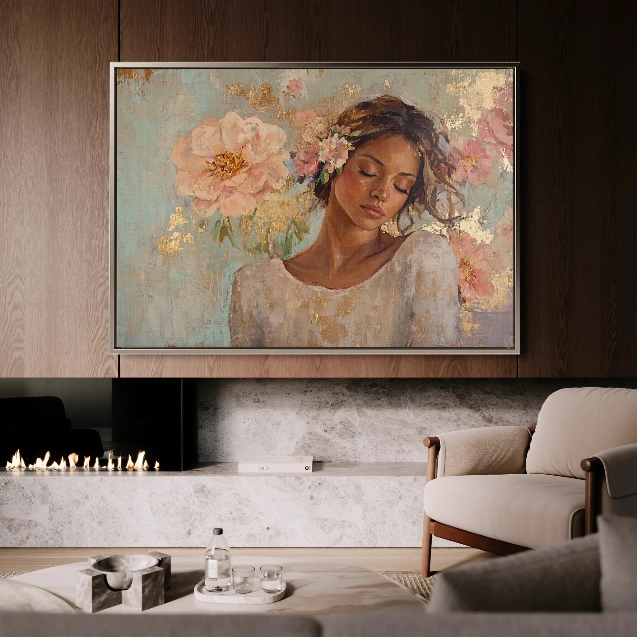 Portrait 179 Canvas Art 60 x 40 cm / Black