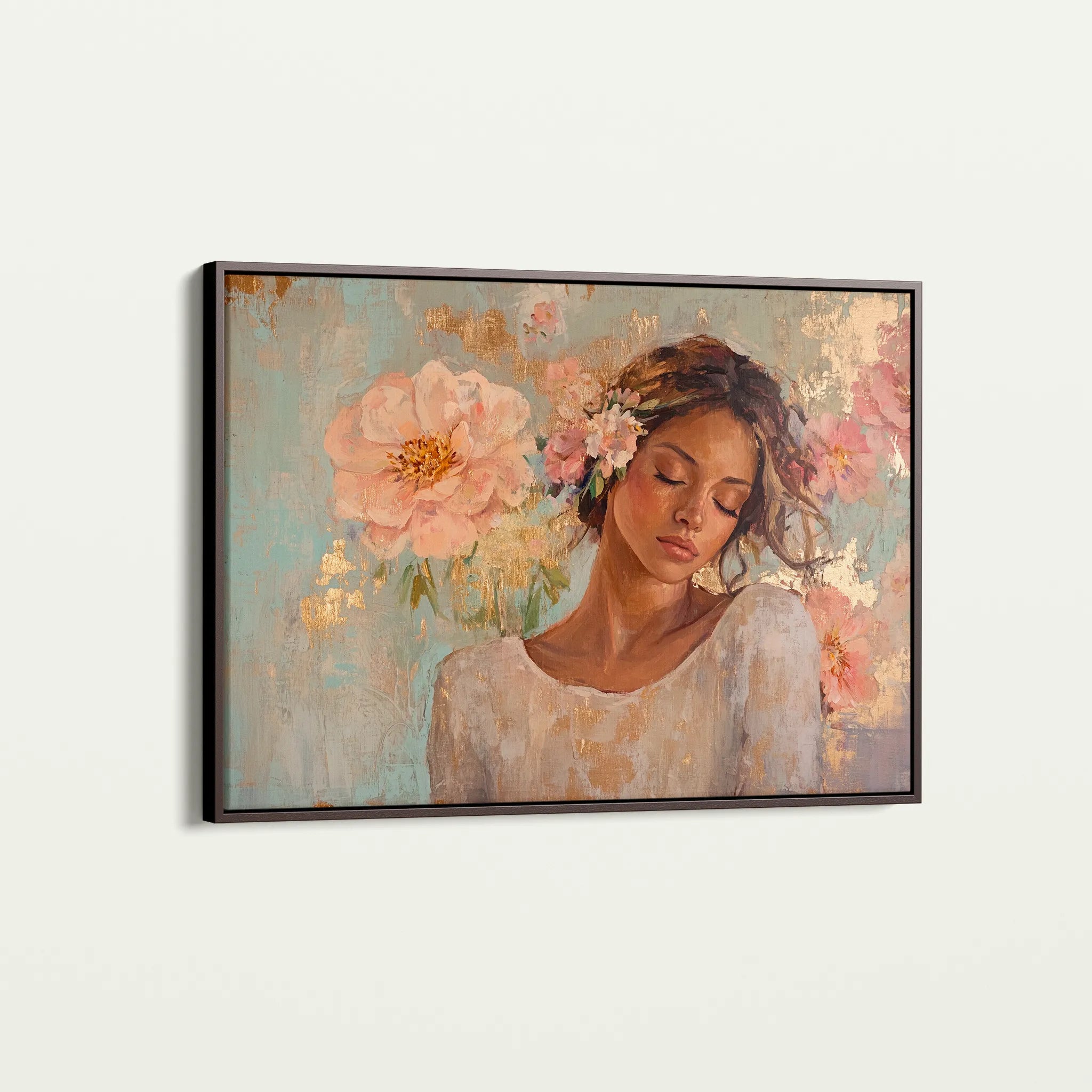 Portrait 179 Canvas Art 60 x 40 cm / Black
