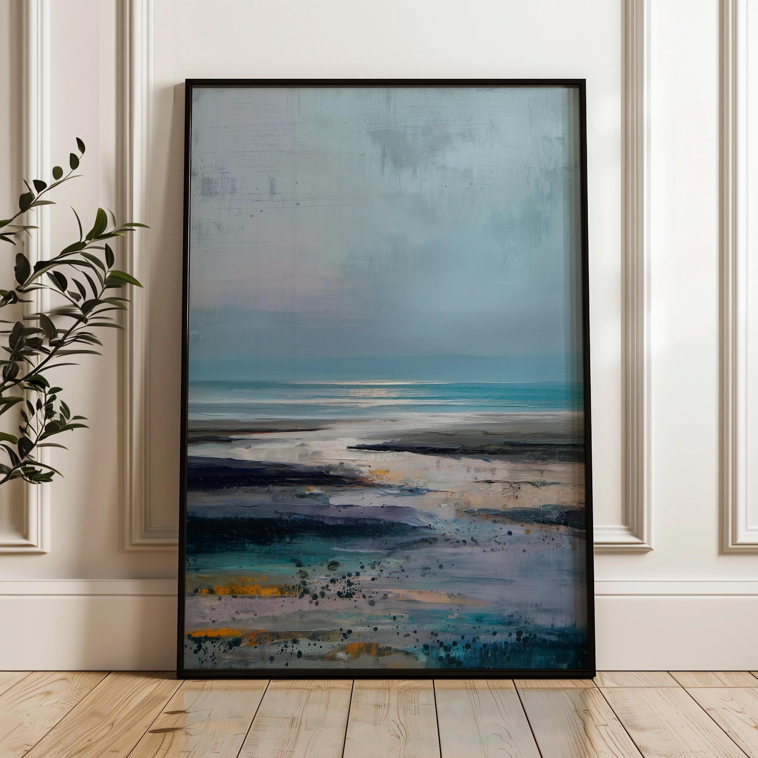 Abstract 1790 Canvas Art 60 x 40 cm / Black