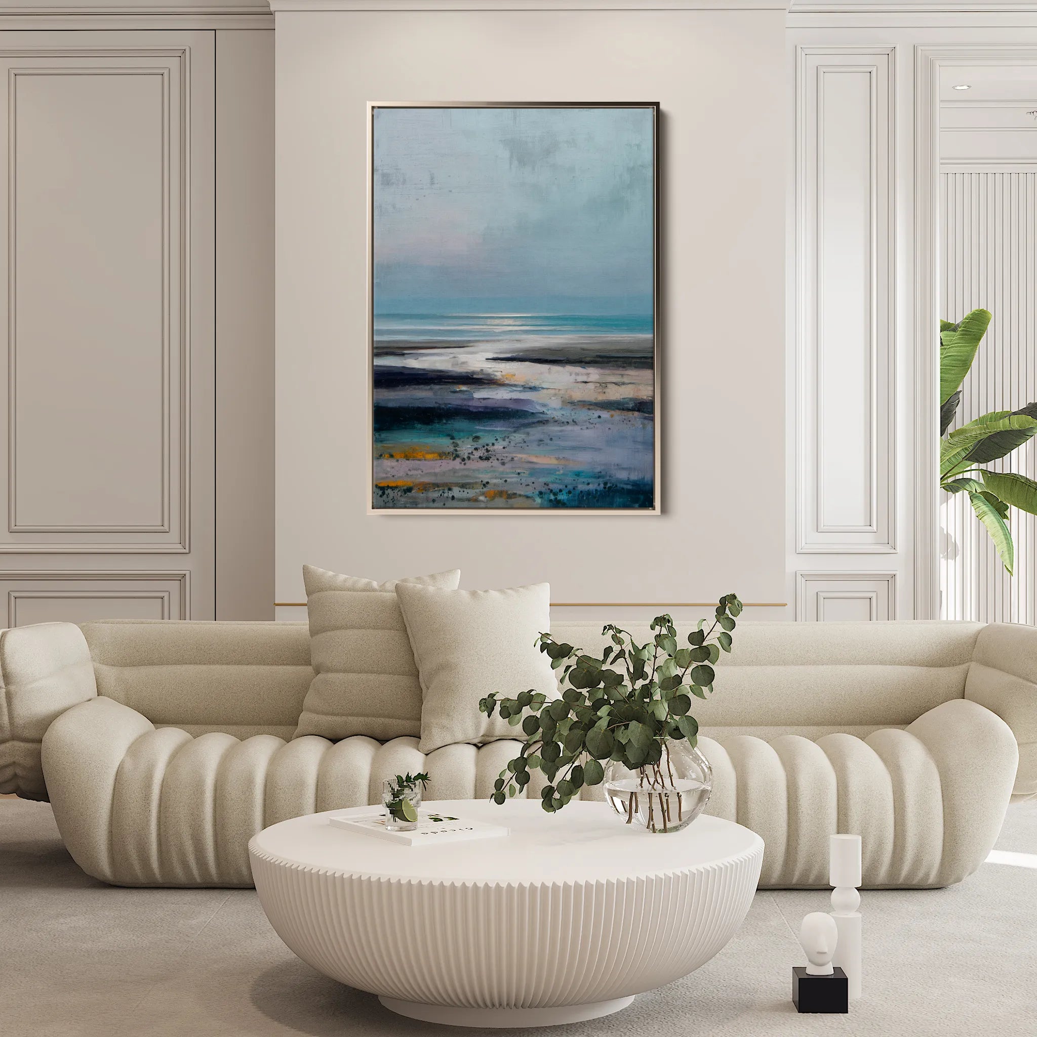Abstract 1790 Canvas Art 60 x 40 cm / Black