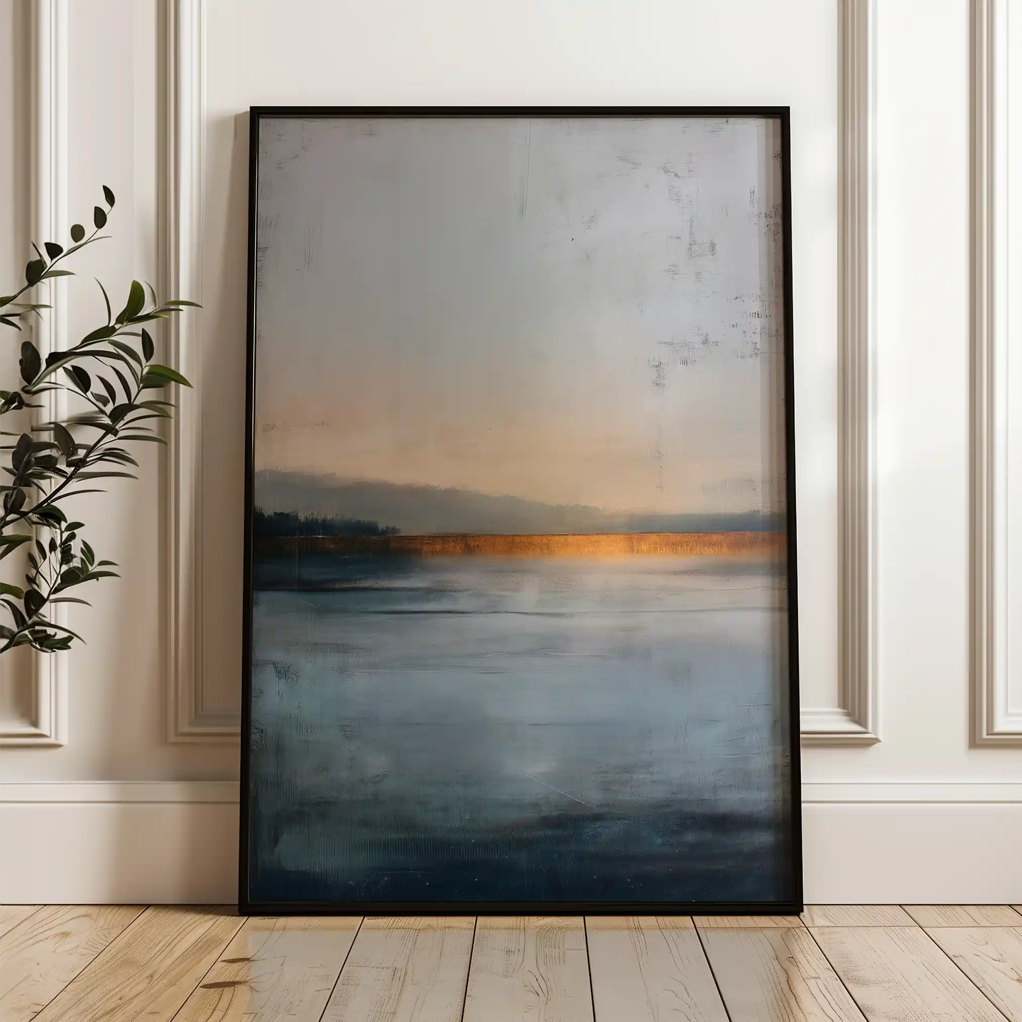 Abstract 1791 Canvas Art 60 x 40 cm / Black