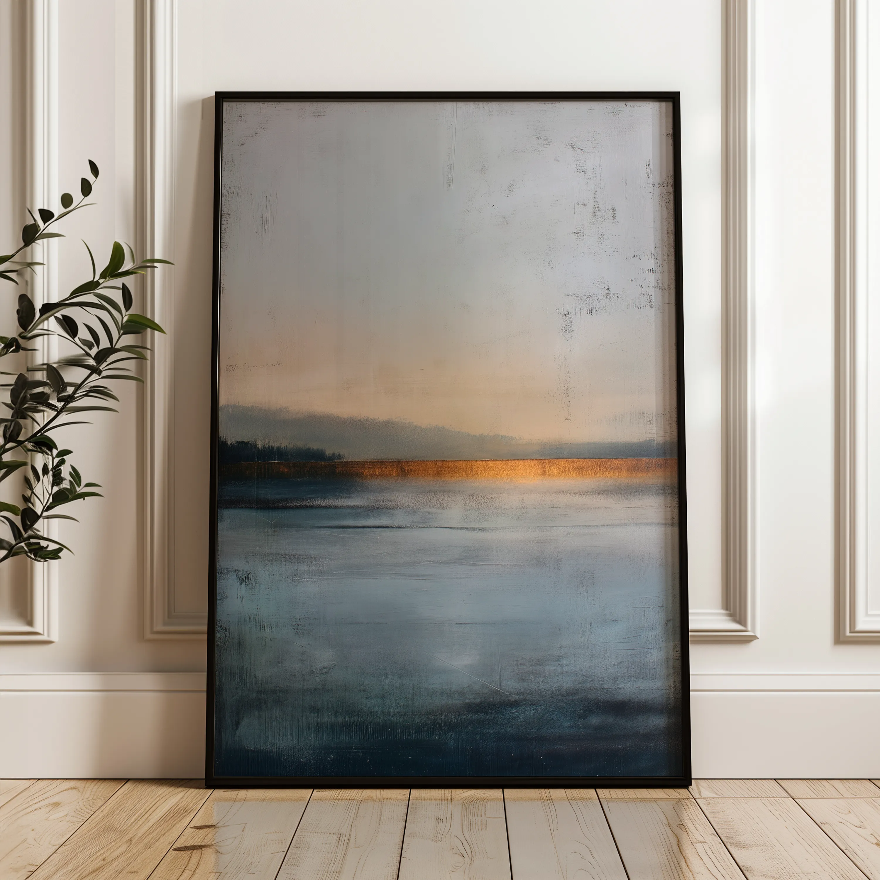 Abstract 1791 Canvas Art 60 x 40 cm / Black