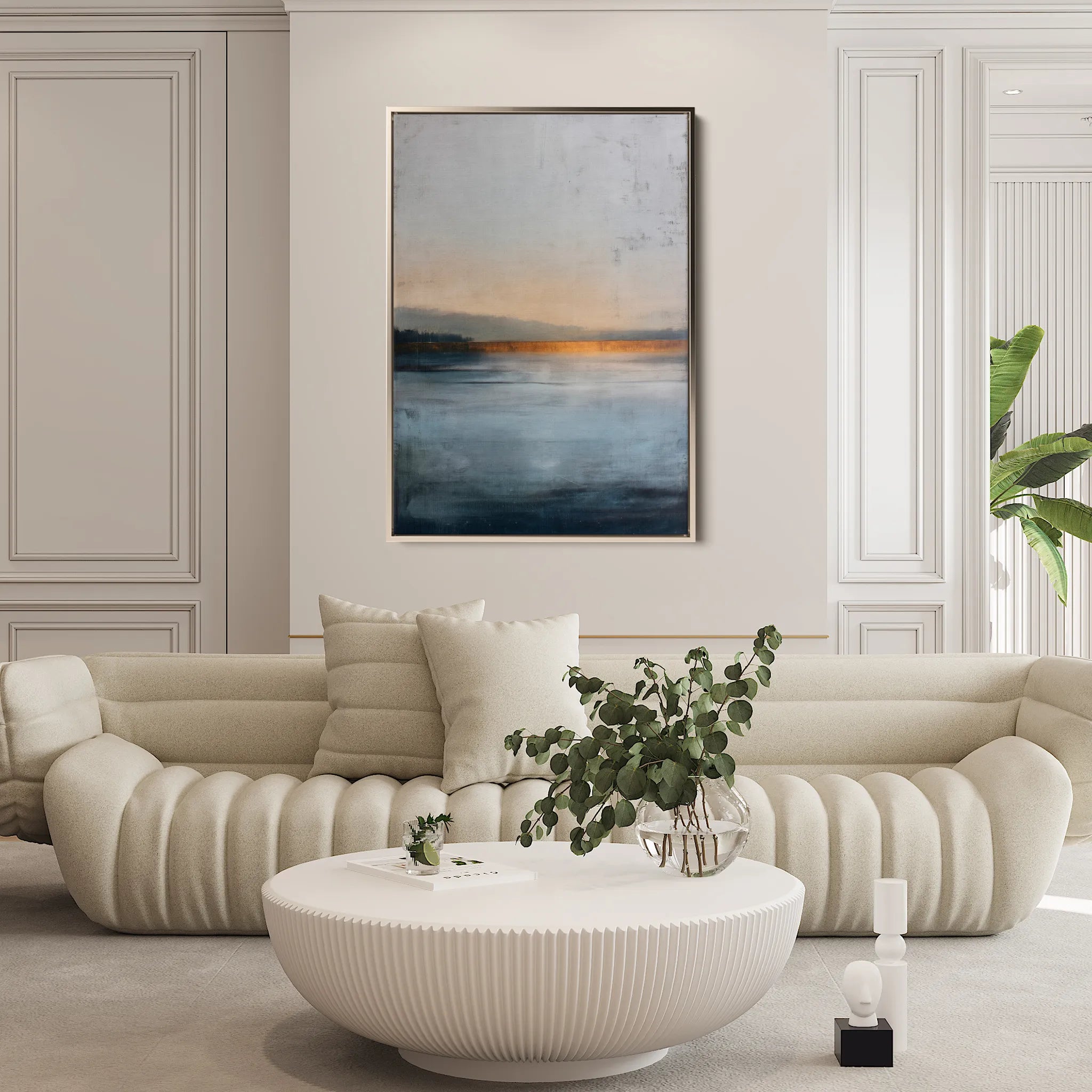 Abstract 1791 Canvas Art 60 x 40 cm / Black