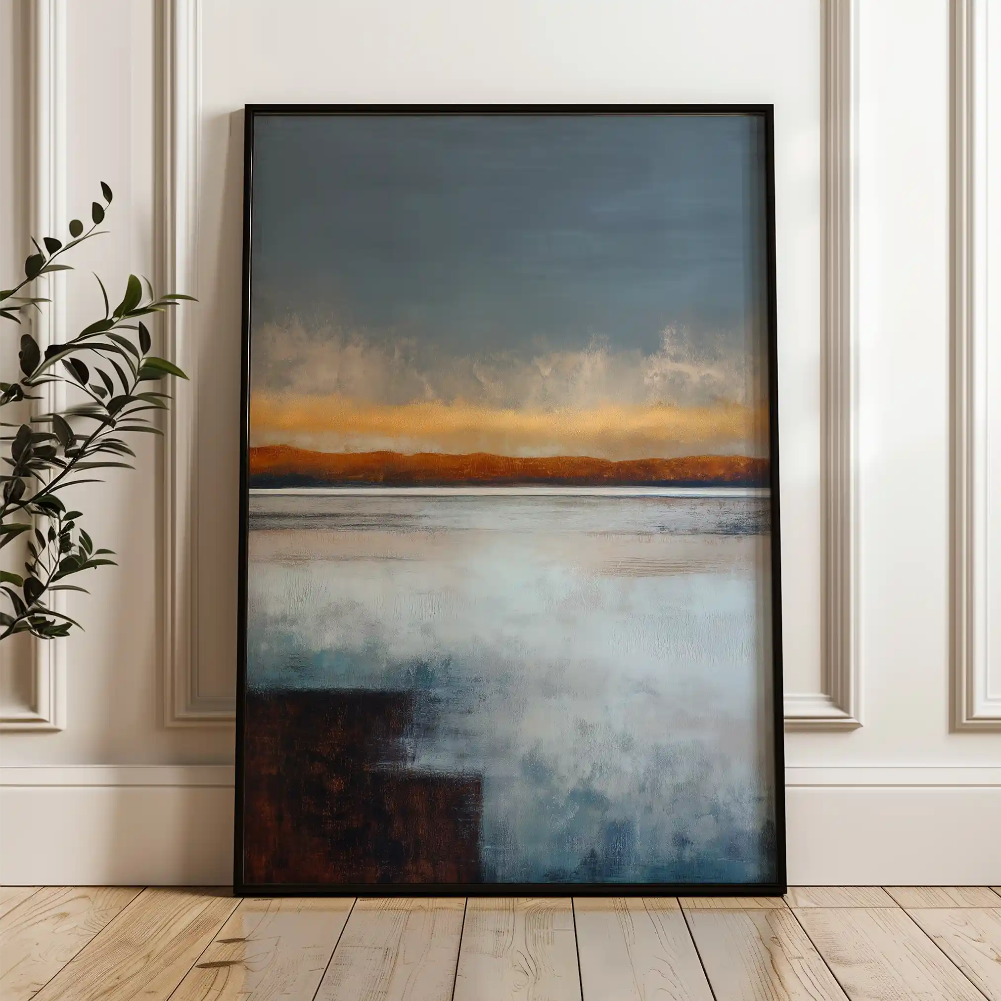 Abstract 1792 Canvas Art 60 x 40 cm / Black