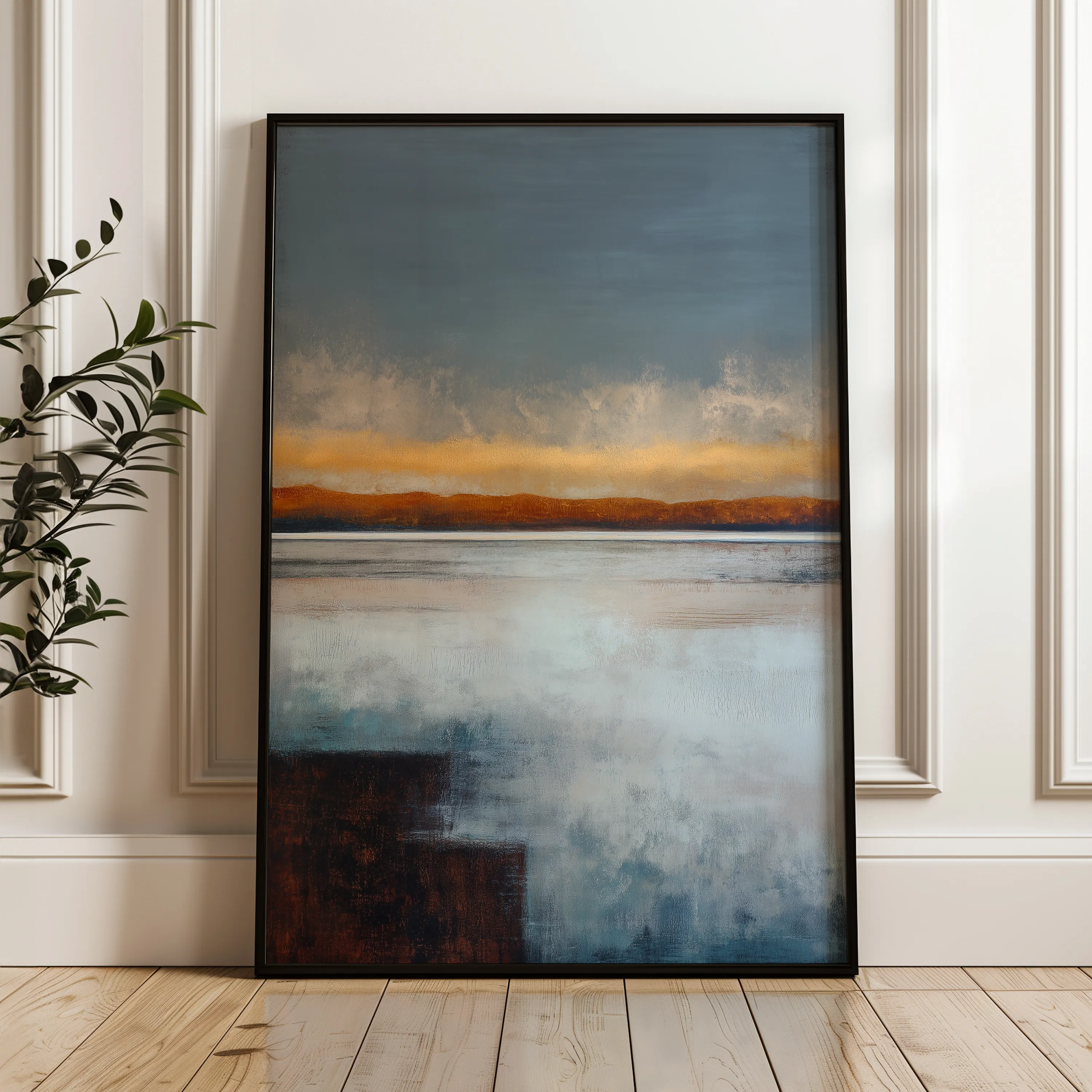 Abstract 1792 Canvas Art 60 x 40 cm / Black