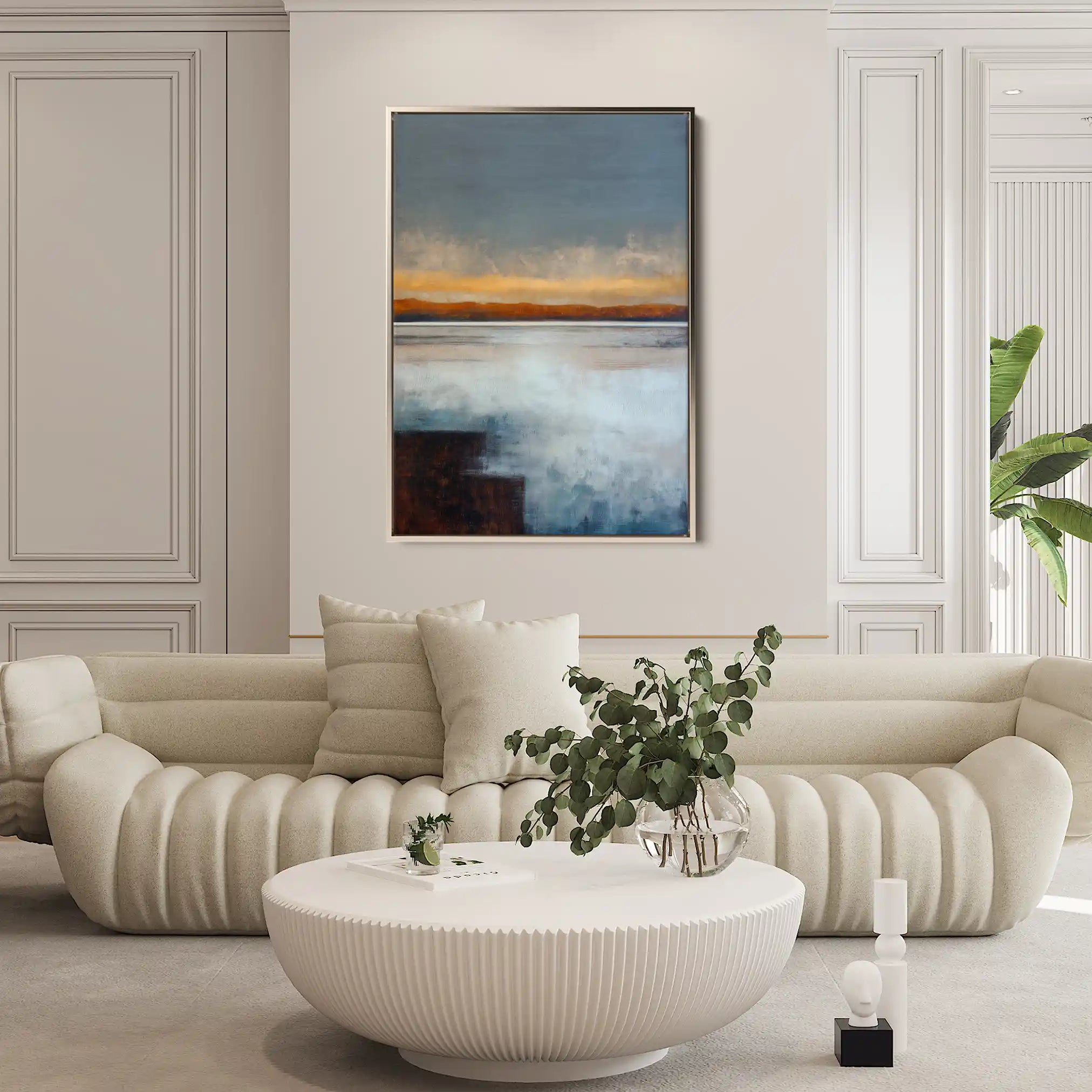 Abstract 1792 Canvas Art 60 x 40 cm / Black