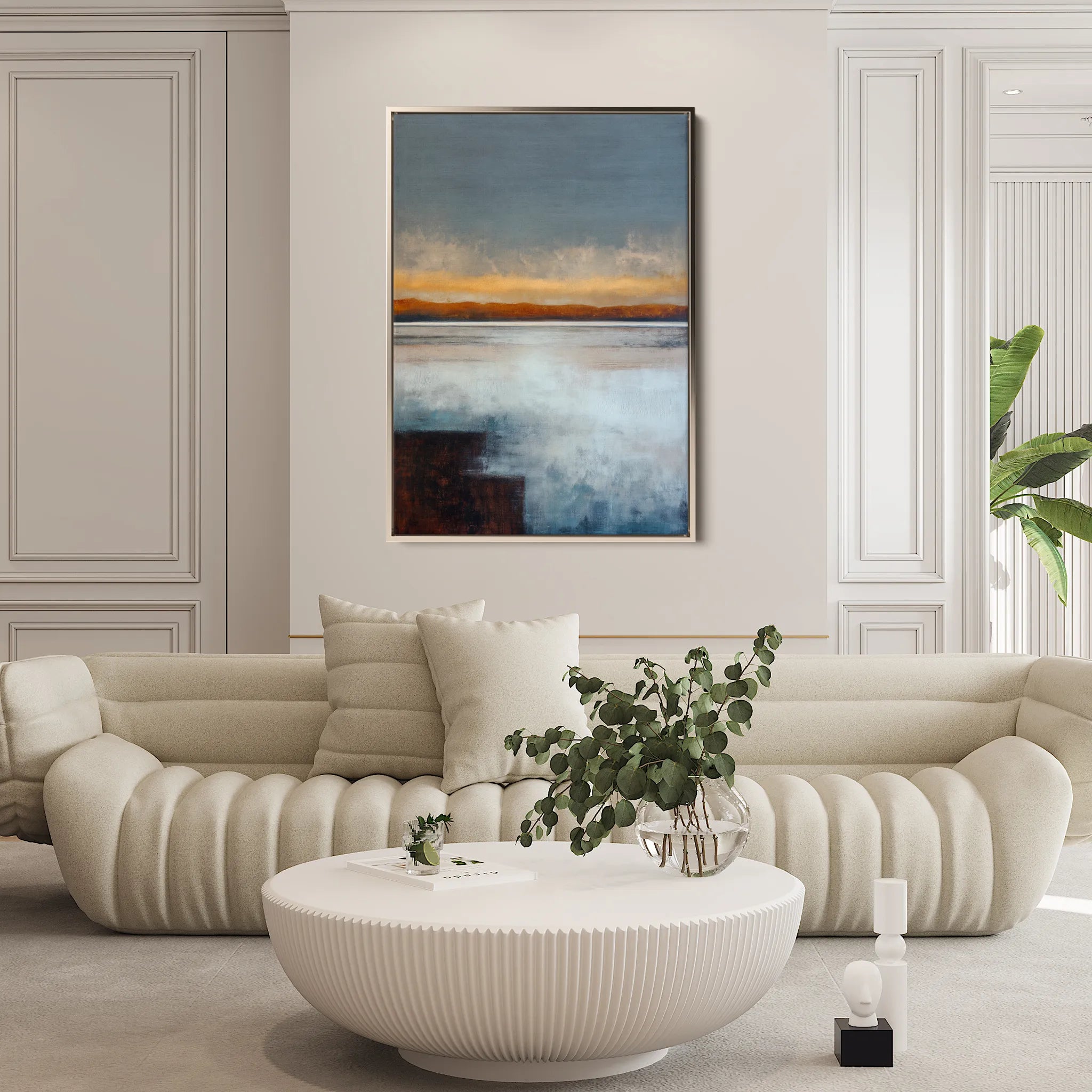 Abstract 1792 Canvas Art 60 x 40 cm / Black