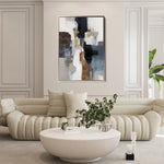 Abstract 1793 Canvas Art 60 x 40 cm / Black