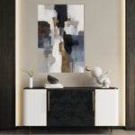 Abstract 1793 Canvas Art 60 x 40 cm / Black