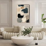 Abstract 1794 Canvas Art 60 x 40 cm / Black