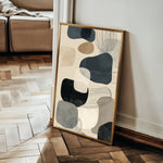 Abstract 1794 Canvas Art 60 x 40 cm / Black