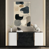 Abstract 1794 Canvas Art 60 x 40 cm / Black