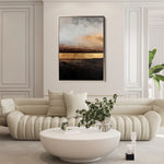 Abstract 1795 Canvas Art 60 x 40 cm / Black