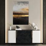 Abstract 1795 Canvas Art 60 x 40 cm / Black